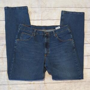 Wrangler Men's Blue Straight Jeans